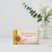 carte de visite de cru de fleur de tournesol (Debout devant)