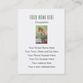 Carte de visite de cru de garde d'enfants de (Dos)