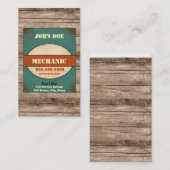 Carte de visite de cru de mécanicien (Devant / Derrière)