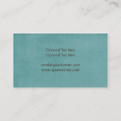 Carte de visite de cru de remous de bleu et de (Dos)