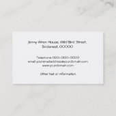 Carte de visite de cru de roitelet (Dos)