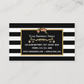 Carte de visite de cru de salon de beauté de (Dos)