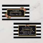 Carte de visite de cru de salon de beauté de (Devant / Derrière)