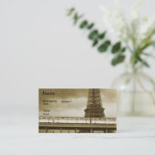 Carte de visite de cru de Tour Eiffel (Debout devant)