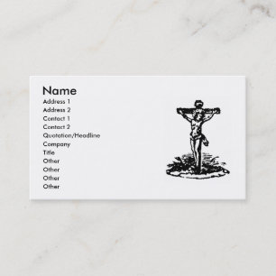 Carte de visite de crucifix