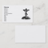 Carte de visite de crucifix (Devant / Derrière)