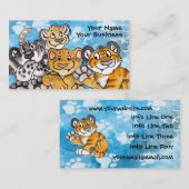 Carte de visite de CUB de grand chat (Devant / Derrière)