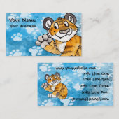 Carte de visite de CUB de tigre (Devant / Derrière)