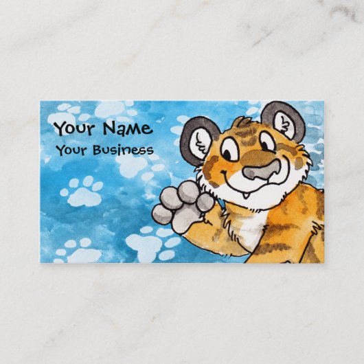 Carte de visite de CUB de tigre (Devant)