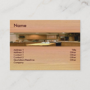 Carte de visite de cuisine