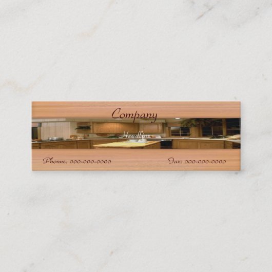 Carte de visite de cuisine (Devant)