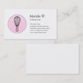 Carte de visite de cuisine (Devant / Derrière)