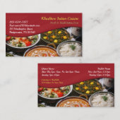 Carte de visite de cuisine indienne (Devant / Derrière)