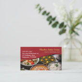 Carte de visite de cuisine indienne (Debout devant)