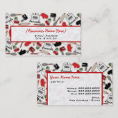 Carte de visite de cuisine Vintage Glamor (Devant / Derrière)