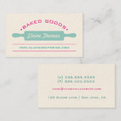 Carte de visite de cuisson (Devant / Derrière)