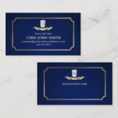 Carte de visite de cuisson d'affaires de gâteau (Devant / Derrière)