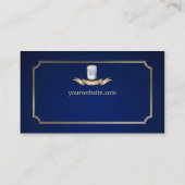 Carte de visite de cuisson d'affaires de gâteau (Dos)