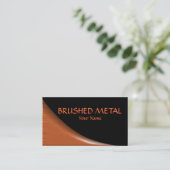 Carte de visite de cuivre balayé (Debout devant)