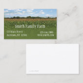 Carte de visite de culture de maïs (Devant / Derrière)