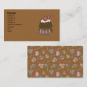Carte de visite de Cupcake (Devant / Derrière)