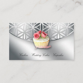 Carte de visite de Cupcake boulangerie Fleur de vi