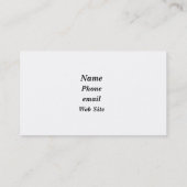 Carte de visite de Customizeable de roue de (Dos)