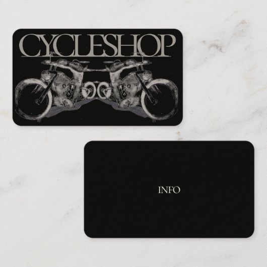 Carte de visite de cycle (Devant / Derrière)