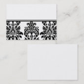 Carte de visite de damassé (Devant / Derrière)