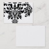 Carte de visite de damassé (Devant / Derrière)