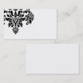 Carte de visite de damassé (Devant / Derrière)