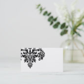 Carte de visite de damassé (Debout devant)