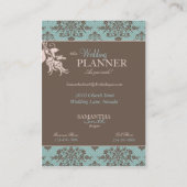 Carte de visite de damassé d'automne (Dos)