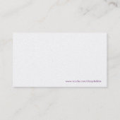 Carte de visite de danse (Dos)