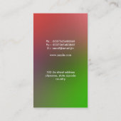 carte de visite de danse (Dos)