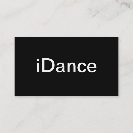 Carte de visite de danse (Devant)