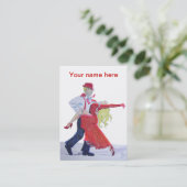 carte de visite de danse de salon (Debout devant)