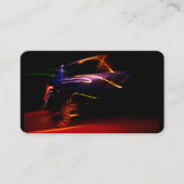 carte de visite de danse en voiture violette (Devant)