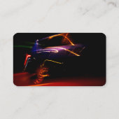carte de visite de danse en voiture violette (Dos)