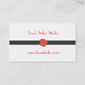 Carte de visite de danse/mode (Dos)