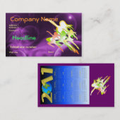 Carte de visite de danse ou de forme physique avec (Devant / Derrière)