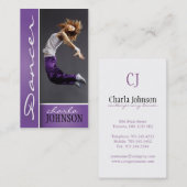 CARTE DE VISITE DE DANSEUR (Devant / Derrière)