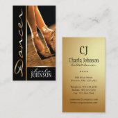 CARTE DE VISITE DE DANSEUR CLASSIQUE (Devant / Derrière)