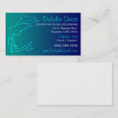 Carte de visite de dauphin (Devant / Derrière)