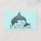 Carte de visite de dauphins (Dos)