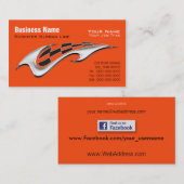 Carte de visite de Davidson de moto - Facebook (Devant / Derrière)