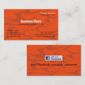 Carte de visite de Davidson de moto - Facebook (Devant / Derrière)