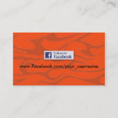 Carte de visite de Davidson de moto - Facebook (Dos)