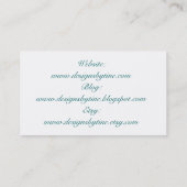 carte de visite de dbt (Dos)