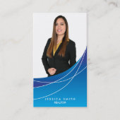 Carte de visite de de balais bleu (Devant)